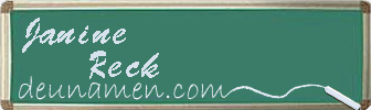 Janine Reck Visitenkarte